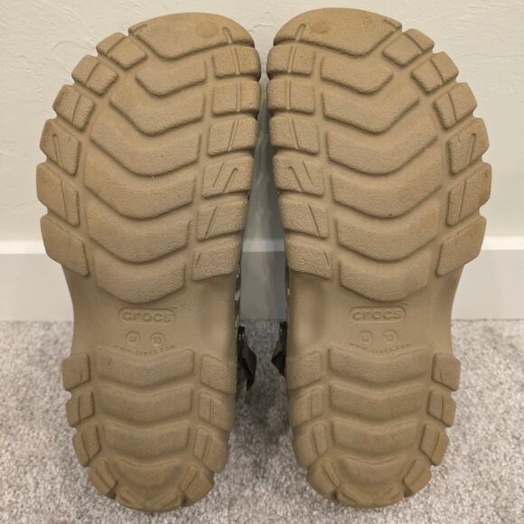 Crocs All Terrain Clog Realtree Camo Khaki M13 205337 Outdoor Slip On Shoes - Picture 6 of 9